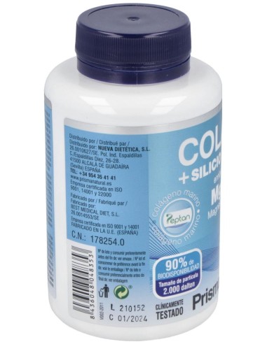 Colagen Marino+Sil. Organico 180 Comp. de Prisma Natural