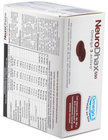 Neurodhax 550Mg. 80Cap. de Epadhax