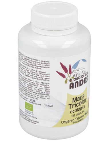 Maca Tricolor 700Mg. 90Cap. Eco de El Oro De Los Andes
