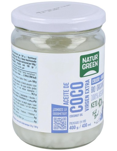 Aceite Virgen de Coco 400g de Naturgreen