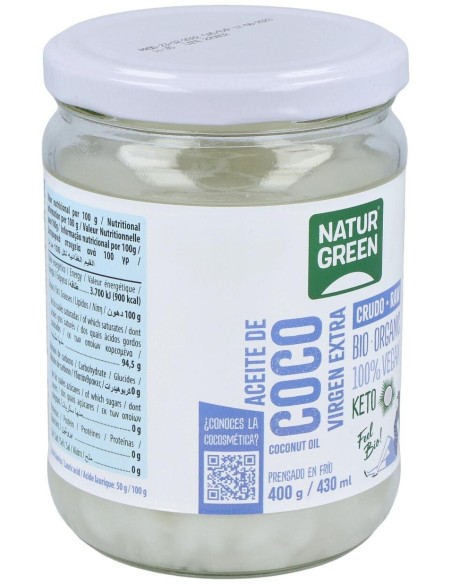 Aceite Virgen de Coco 400g de Naturgreen