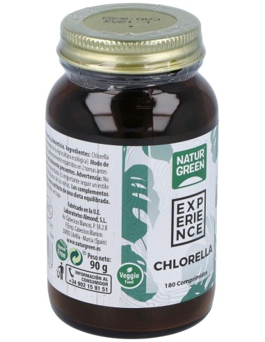 Experience Chlorella 180 Comprimidos de Naturgreen