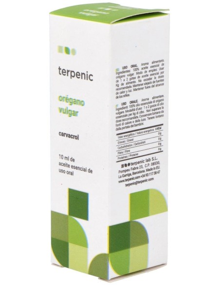Oregano Vulgar Aceite Esencial Alimentario 10Ml. de Terpenic