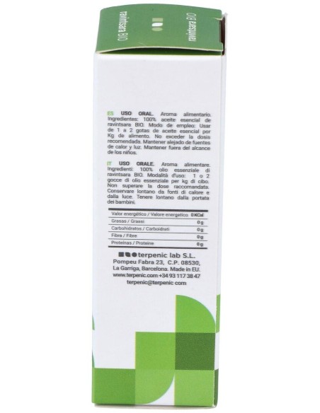 Ravintsara Aceite Esencial Alimentario Bio 10Ml. de Terpenic
