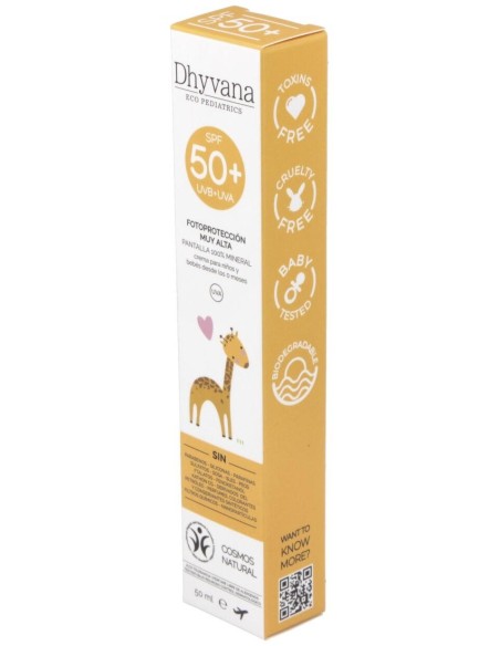 Solar Spf50+ Infantil  Sensible 50Ml. Eco de Dhyvana