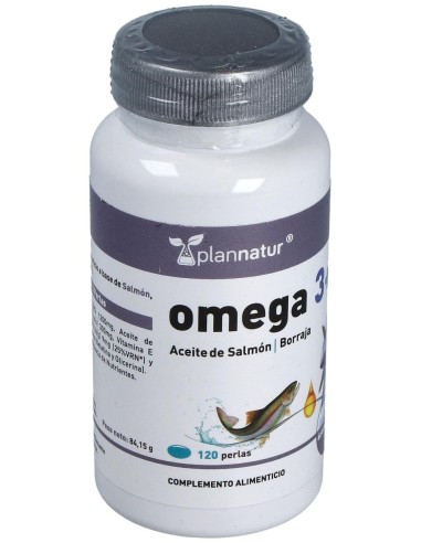 Omega 3+6 Borraja + Salmon 500Mg. 120Perlas de Plannatur