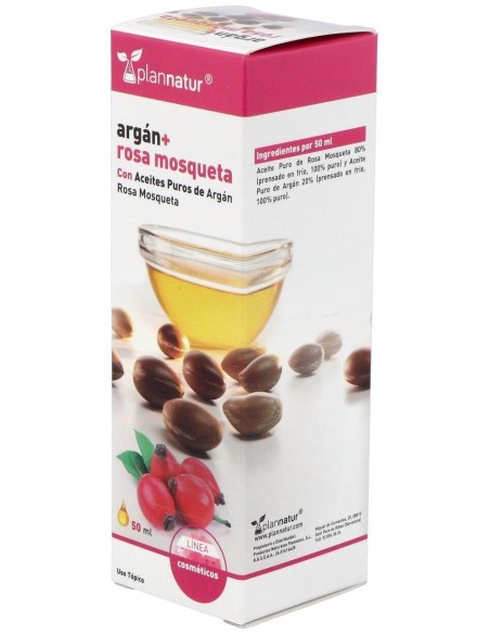 Aceite Rosa Mosqueta + Argan 50Ml. de Plannatur