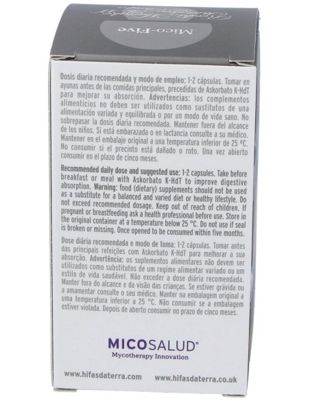 Mico Five Con Chaga Hdt 70Cap. de Hifas Da Terra - Hdt