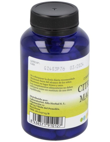 Citrato De Magnesio 90Cap. de Alfa Herbal