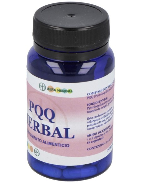 Pqq Herbal 30 Cápsulas  Alfa Herbal