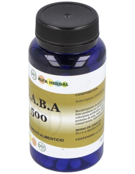 Gaba 500Mg. 60Cap. de Alfa Herbal