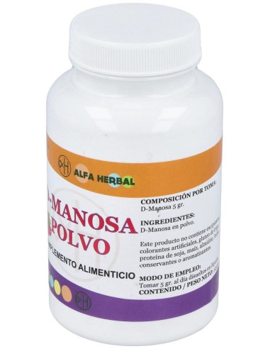 D-Manosa 125Gr. Vegan de Alfa Herbal