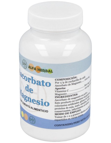 Ascorbato De Magnesio Polvo 200Gr. de Alfa Herbal