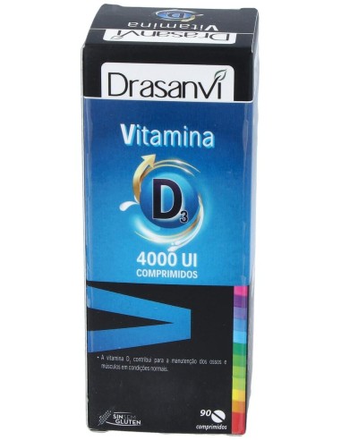 Vitamina D3 4000 Ui 90 Comprimidos Drasanvi