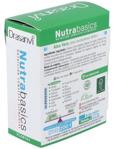 Aloe Vera 60 Comprimidos Nutrabasicos Drasanvi