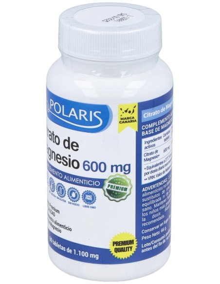 Magnesio Citrato 600Mg. 60Comp. de Polaris