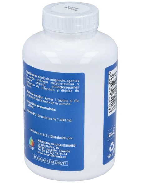 Magnesio 1000Mg. 100Comp. de Polaris