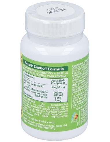 Sueño (Somniplus) 600Mg. 60Cap. de Polaris