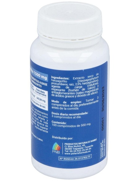 Harpagofito 1500Mg. 100Comp. de Polaris