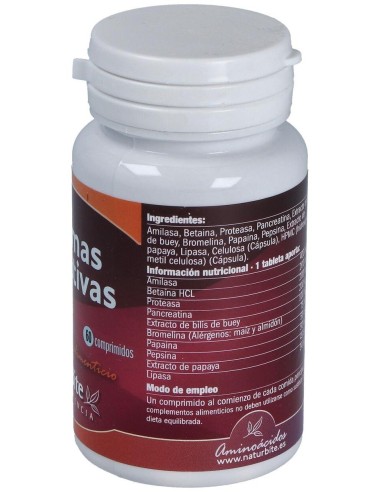 Enzimas Digestivas 60Comp. de Naturbite