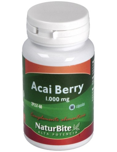 Acai Berry 1000mg, 60 Caps. de NaturBite