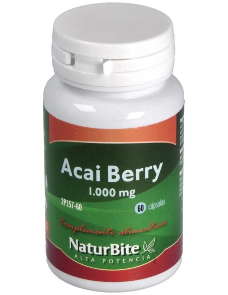 Acai Berry 1000mg, 60 Caps. de NaturBite