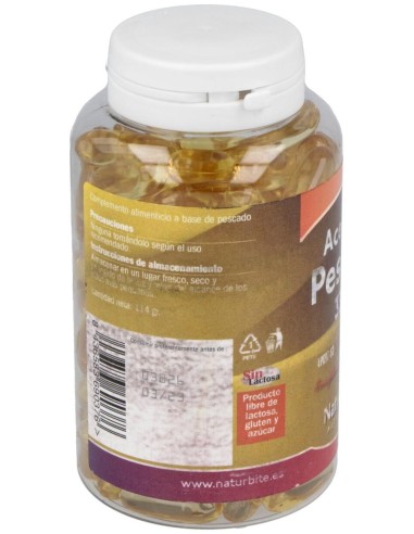 Aceite de Pescado 1000mg 33/22, 120 Caps. Gel de NaturBite