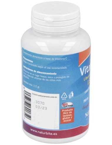 Vitamina C 1500Mg. Con Rosa Mosqueta Lib.S 90Comp. de Naturbite