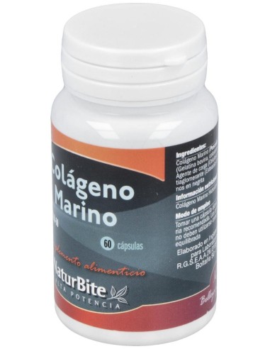 Colageno Marino 400mg, 60 Caps. de NaturBite
