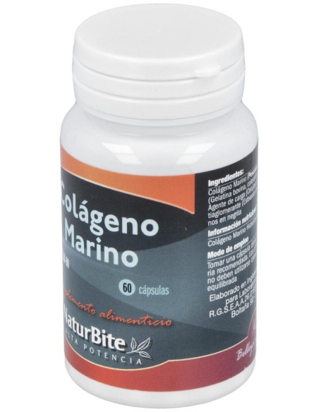Colageno Marino 400mg, 60 Caps. de NaturBite