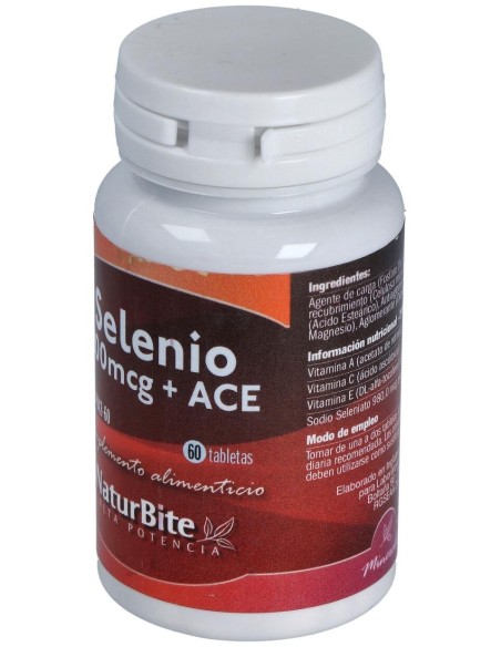 Selenio 200mcg+ACE, 60 Tabl. de NaturBite