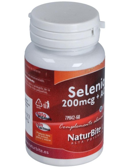 Selenio 200Mcg + Ace 60Comp. de Naturbite