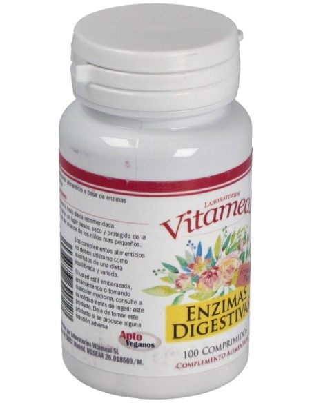 Enzimas Digestivas - DigeZyme, 100 Tabl. de Vitameal