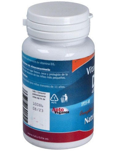Vitamina D3 4000Ui 60Cap. de Naturbite