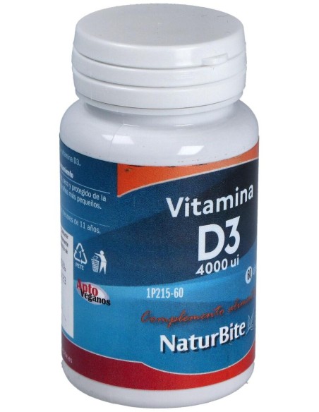 Vitamina D3 4.000 u.i. Caps. Gel de NaturBite
