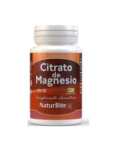 Citrato de Magnesio, 120 Comp. de NaturBite
