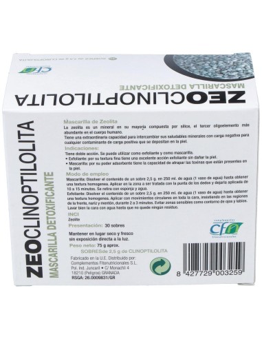 Zeoclinoptilolita 30 Sticks de Cfn