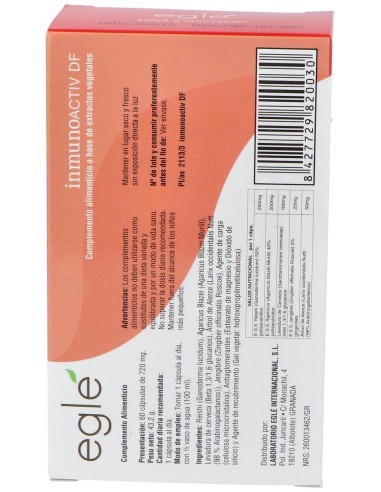 Inmunoactiv Df 60Cap. de Egle