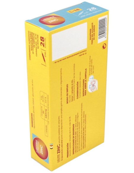 Lab. 18 (Zinc) 28 Amp. de Labcatal