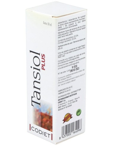 Tansiol Plus (Tensiol) 50Ml. de Codiet