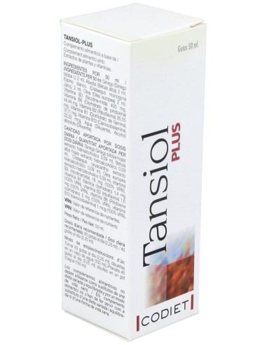 Tansiol Plus (Tensiol) 50Ml. de Codiet
