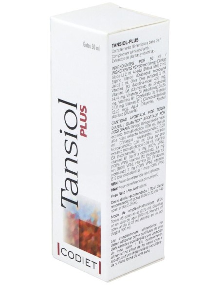Tansiol Plus (Tensiol) 50Ml. de Codiet
