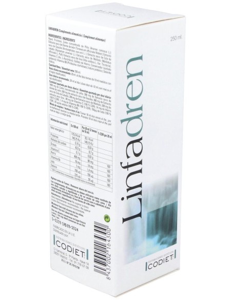 Linfadren Drenante Linfatico 250Ml. de Codiet