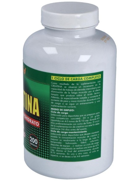 Creatina (Monohidrato Pura) 200Cap. de Just Aid