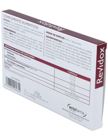 Revidox 30Cap. de Actafarma