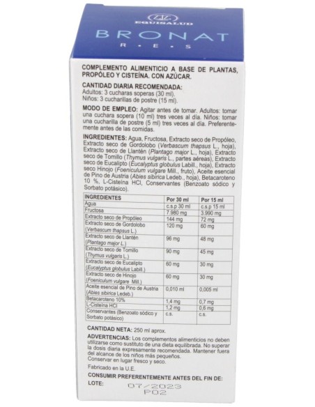 Bronat Jarabe 250Ml. de Internature