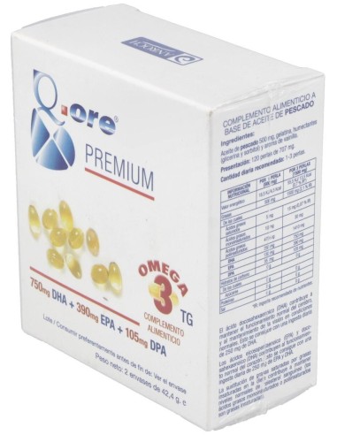 Q.Ore Premium Omega 3 120Perlas de Anroch