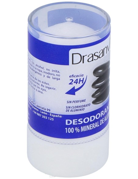 Desodorante Alumbre Mineral Cristal 120Gr Drasanvi