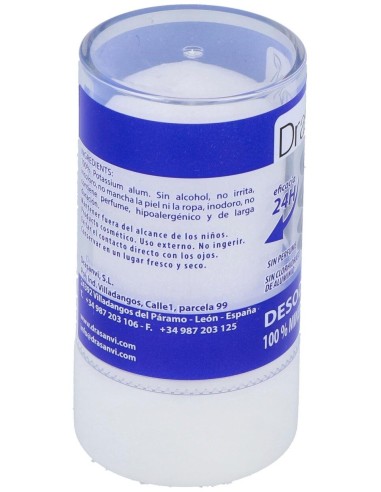 Desodorante Alumbre Mineral Cristal 120Gr Drasanvi