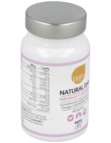 Natural Dha Embarazo Y Lactancia 60Perlas de Puro Omega